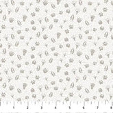 Northcott Fabrics Woodland Adventures Collection - Paw Prints - 25270 - Northcott - Light Gray - 100% Cotton Fabric